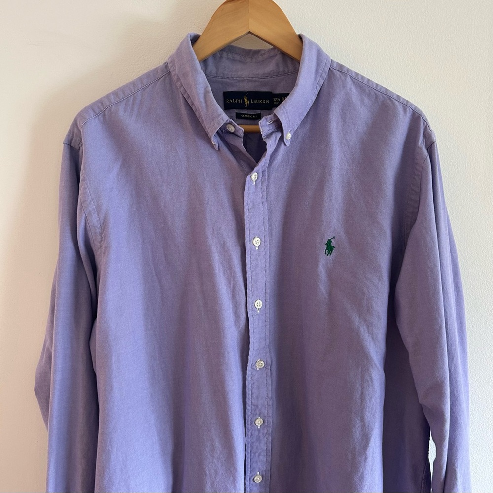 Ralph Lauren Purple Casual Button Down Shirt